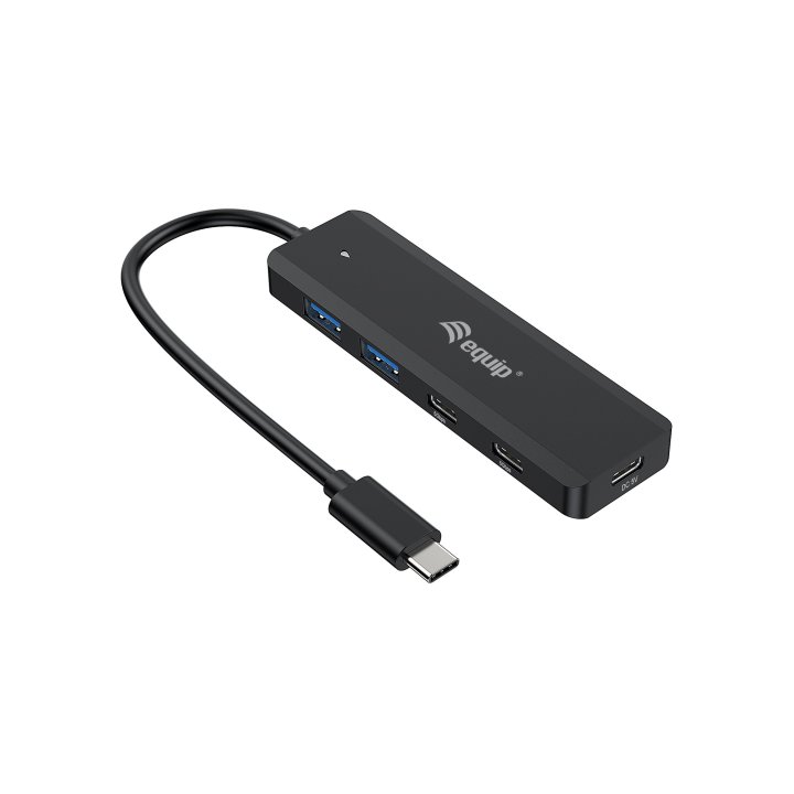 Hub Usb-c Equip Life 128964 4 Puertos 2xusb-a 3.0 2xusb-c 3.2 Compatible Con Thunderbolt 3 4 1xusb-c 5v 2a