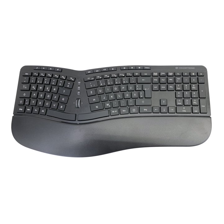 Pack Teclado Y Mouse Wireless Ergonomico Conceptronic Orazio02 Aleman