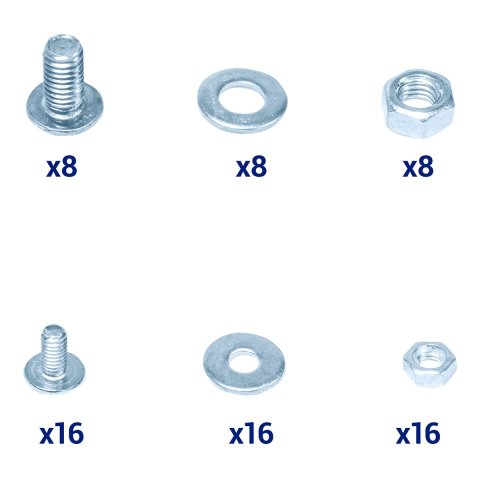 Kit De Railes Unykach 52094 Para Caja Rack De 1u A 4u Material Acero Pintado Negro Sistema Telescopico Negro