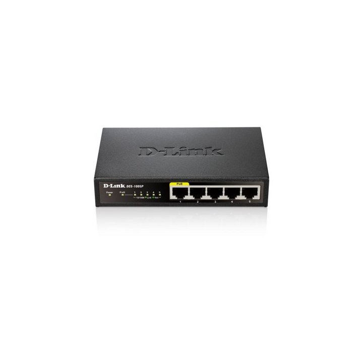 Switch No Gestionable D-link Des-1005p 5p Ethernet Con 1poe Sobremesa No Rack