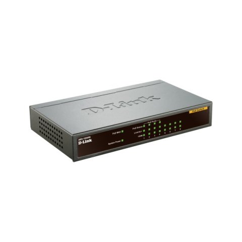 Switch No Gestionable D-link Des-1008pa 8p Ethernet Con 4p Poe (52w) Sobremesa No Rack