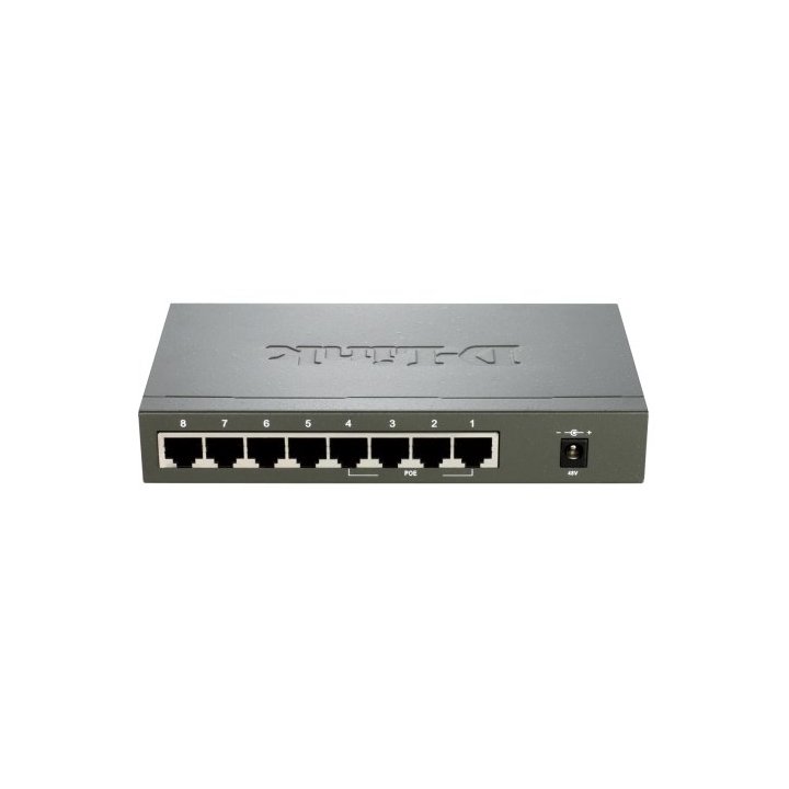 Switch No Gestionable D-link Des-1008pa 8p Ethernet Con 4p Poe (52w) Sobremesa No Rack