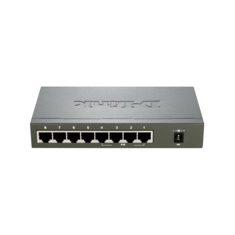 Switch No Gestionable D-link Des-1008pa 8p Ethernet Con 4p Poe (52w) Sobremesa No Rack