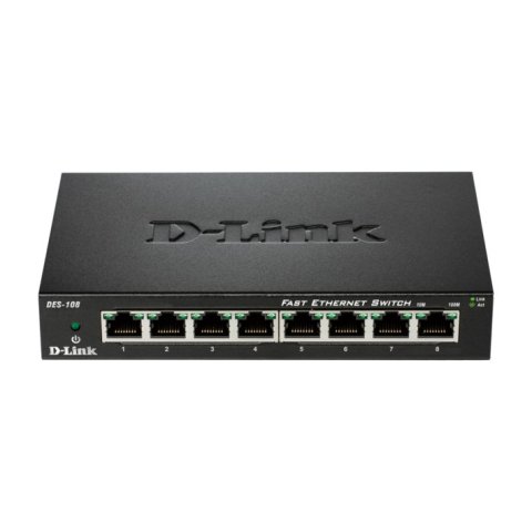 Switch No Gestionable D-link Des-108 8p Ethernet Carcasa Metal Sobremesa No Rack