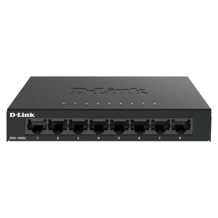 Switch No Gestionable D-link Dgs-108gl 8p Giga Carcasa Metalica Sobremesa No Rack