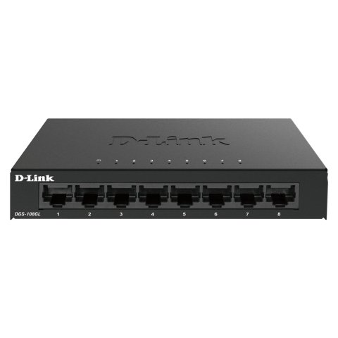 Switch No Gestionable D-link Dgs-108gl 8p Giga Carcasa Metalica Sobremesa No Rack