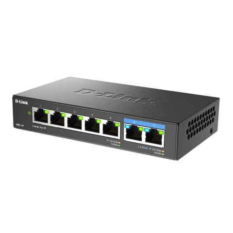 Switch No Gestionable D-link Dms-107 e 5p Giga+ 2p 2.5g Sobremesa No Rack