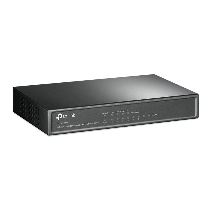 Switch No Gestionable Tp-link Sf1008p 8p Ethernet Sobremesa No Rack Con 4p Poe