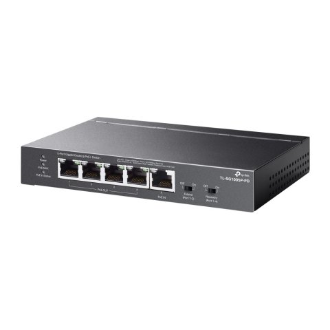 Switch No Gestionable Tp-link Sg1005p-pd 1p Giga Poe++ In Y 4p Poe+ Out Sobremesa No Rack Carcasa Metalica