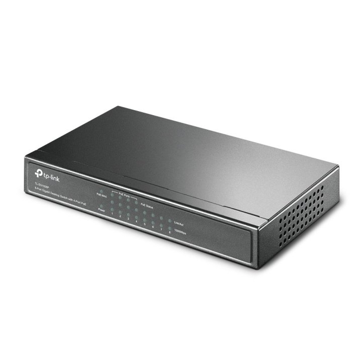 Switch No Gestionable Tp-link Sg1008p 8p Giga Carcasa Metalica No Rack Con 4p Poe