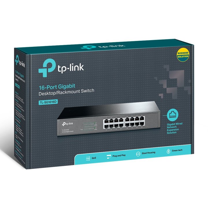 Switch No Gestionable Tp-link Sg1016d 16p Giga Sobremesa Rack