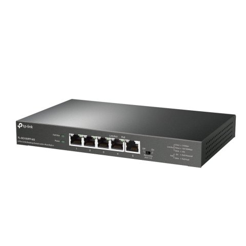 Switch No Gestionable Tp-link Tl-sg105pp-m2 5p 2.5g Con Poe++ De 4p Admite 60w Por Puerto Max 123w