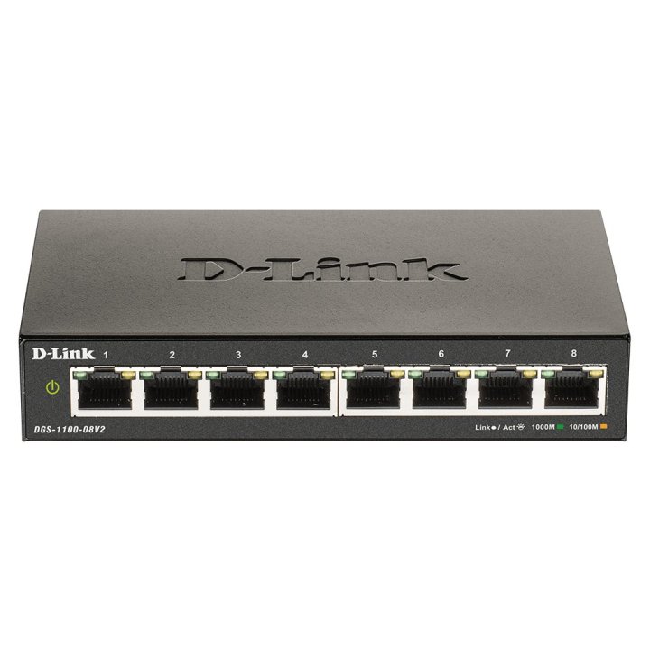 Switch Semigestionable D-link Dgs-1100-08v2 8p Giga No Rack