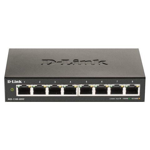 Switch Semigestionable D-link Dgs-1100-08v2 8p Giga No Rack