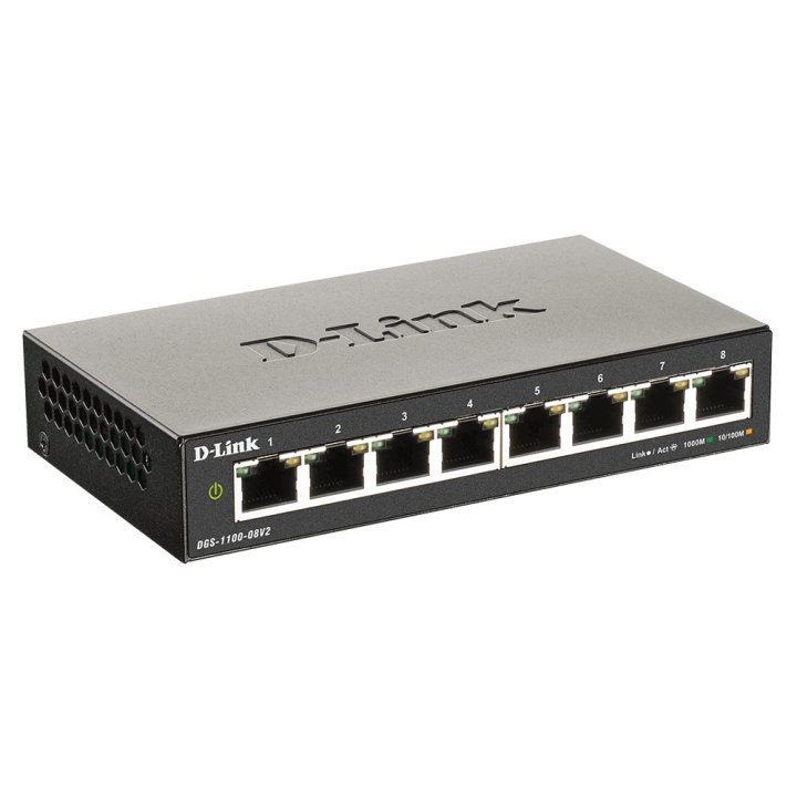 Switch Semigestionable D-link Dgs-1100-08v2 8p Giga No Rack
