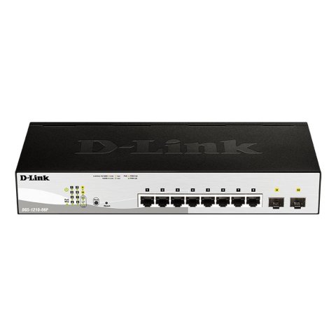 Switch Semigestionable D-link Dgs-1210-08p e 8p Giga Poe (45w) + 2p Giga Combo Rack