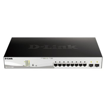 Switch Semigestionable D-link Dgs-1210-10mp e 8p Giga Con Poe (130w) + 2p Giga Combo Rack