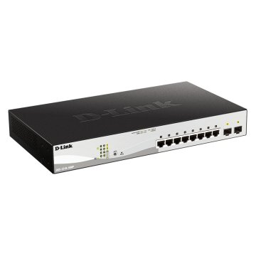 Switch Semigestionable D-link Dgs-1210-10mp e 8p Giga Con Poe (130w) + 2p Giga Combo Rack 2