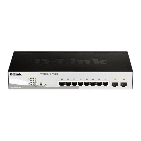 Switch Semigestionable D-link Dgs-1210-10p e 10p Giga Con 8p Poe (65w) + 2p Giga Combo Rack