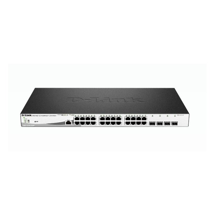 Switch Semigestionable D-link Dgs-1210-28mp e 24p Giga (24p Poe 370w) + 4p Giga Combo Rack
