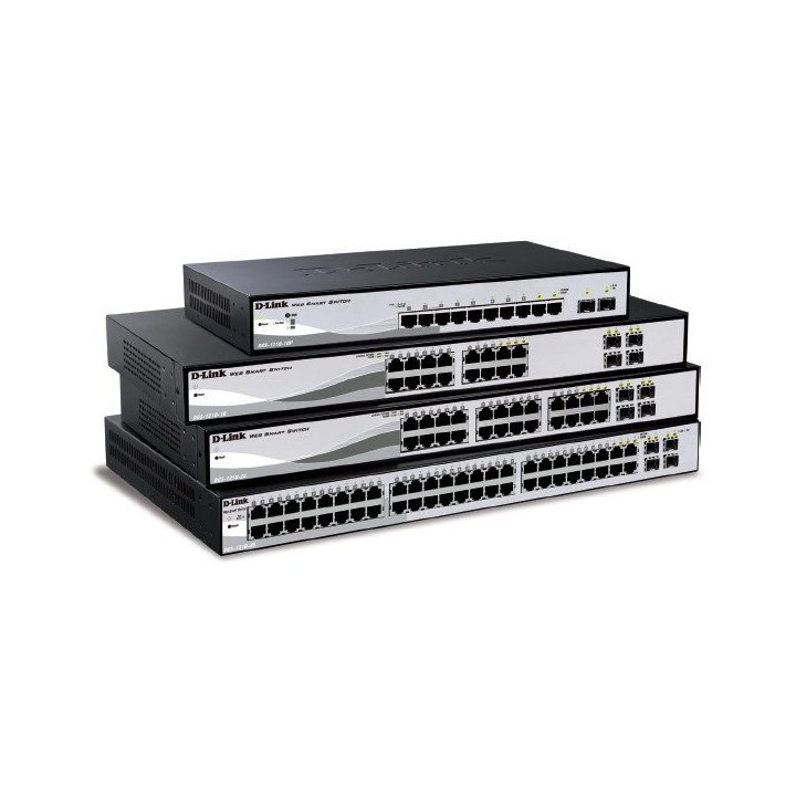 Switch Semigestionable D-link Dgs-1210-48 e 44p Giga + 4p Giga Combo Rack