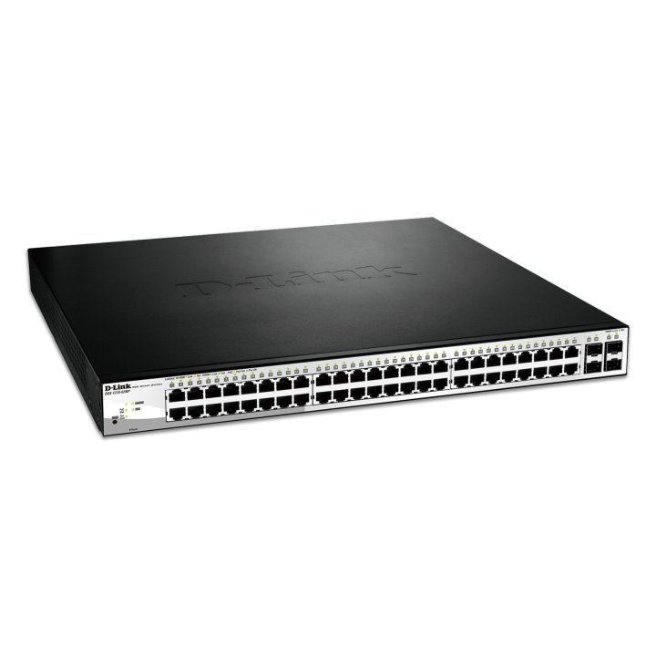 Switch Semigestionable D-link Dgs-1210-52mp e 48p Giga Poe (370w) + 4p Giga Combo Rack