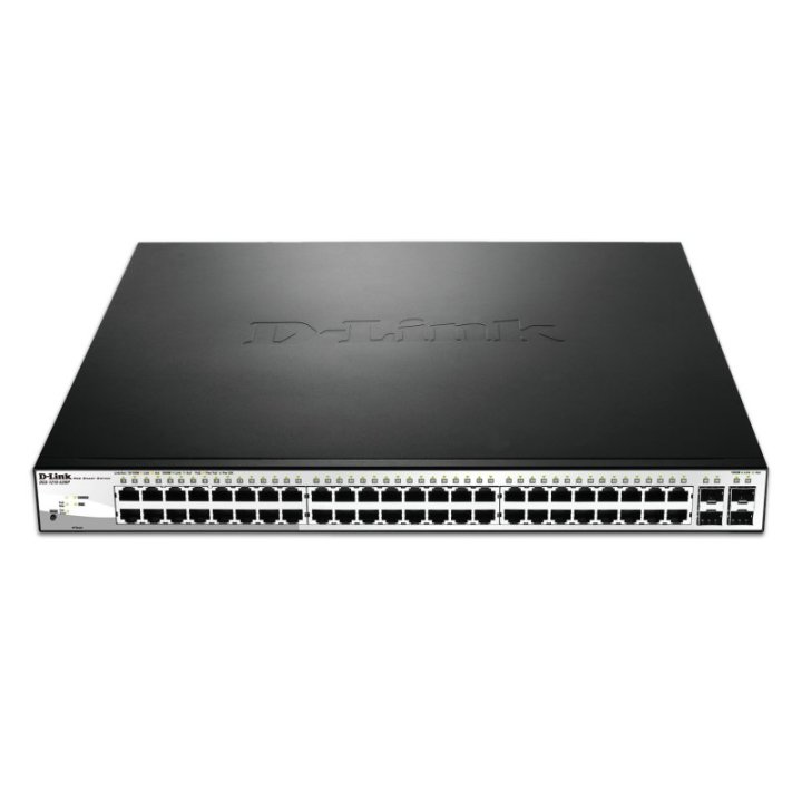 Switch Semigestionable D-link Dgs-1210-52mp e 48p Giga Poe (370w) + 4p Giga Combo Rack