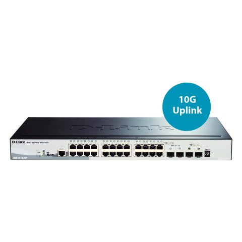 Switch Semigestionable D-link Stackable Dgs-1510-28p e 24 Giga Poe (193w) + 4p 10g Sfp+