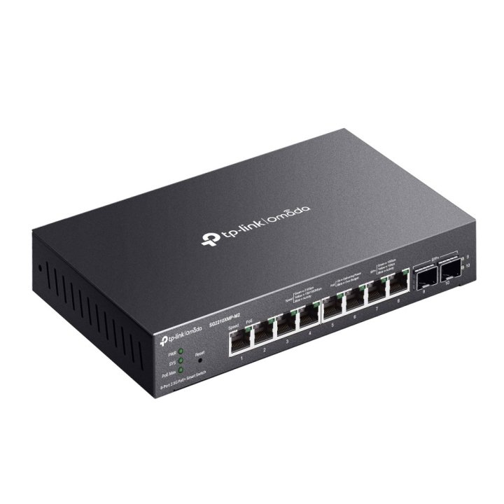 Switch Semigestionable Tp-link Sg2210mp-m2 10p 8p Poe+ 2.5gbs + 2p 10g Sfp+ Total 160w Poe