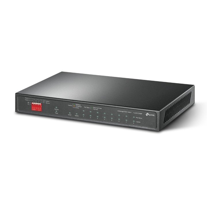Switch Semigestionable Tp-link Sg1210mp 9p De Los Cuales 8p Giga Poe poe+ 1p Giga Sfp Rj45 Alimentacion Poe 123w Rack 19" 1u