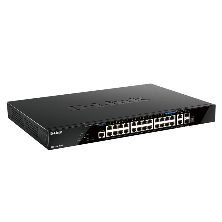 Switch Gestionable D-link L3 Stakable Dgs-1520-28mp e 20p Giga Poe + 4p 2.5g Poe+ 2p 10g + 2p 10gsfp