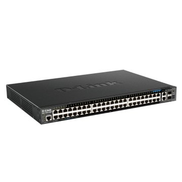 Switch Gestionable D-link L3 Stakable Dgs-1520-52mp e 44p Giga Poe (370w)+ 4p 2.5giga Poe+ 2p 10g + 2p 10g Sfp