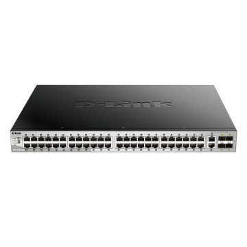 Switch Gestionable L3 D-link Stackable Dgs-3130-54ps si 48p Poe (370w) Giga + 2p 10g + 4p 10g Sfp+ 2