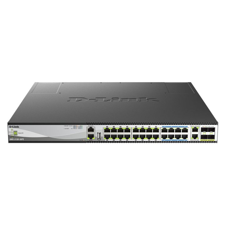 Switch Gestionable D-link Dms-3130-30ps 16xpoe+ 100 1000 2.5gbase-t   8xpoe++ (60w) 100 1000 2.5g 5gbase-t   2x100 1000 2.5g 