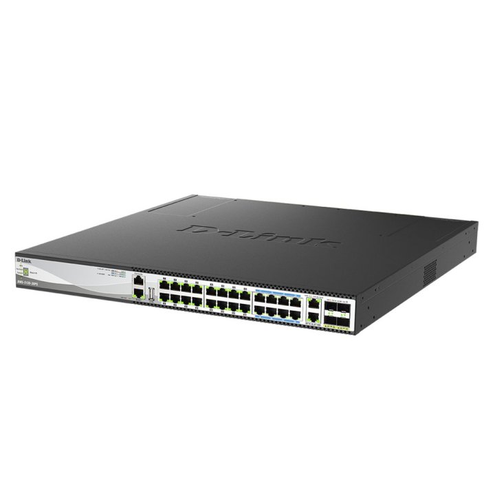 Switch Gestionable D-link Dms-3130-30ts 24x100 1000 2.5gbase-t   2x100 1000 2.5g 5g 10gbase-t   4 Puertos 10g 25g Sfp28
