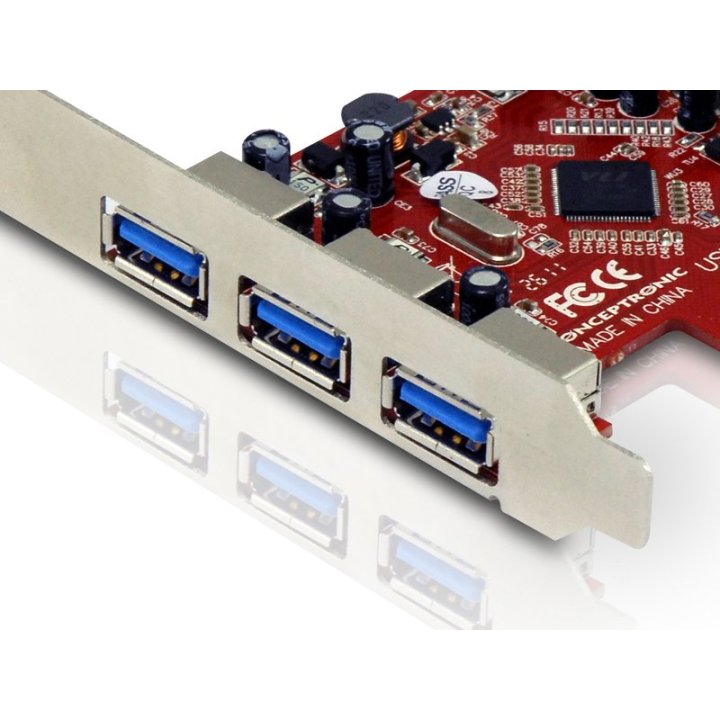 Controladora Pcie Conceptronic C4usb3exi 3 Puertos Externos Y 1 Interno C05-138