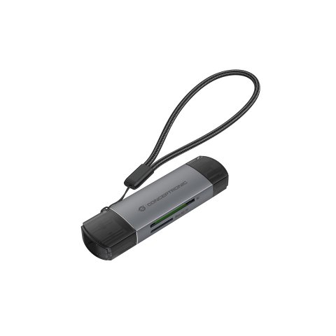 Card Reader Externo Concentronic Bian05g Usb-c Y Usb-a Compatible Con Sd, Sdhc, Sdxc, Micro Sd t-flash, Micro Sdhc, Micro Sdx