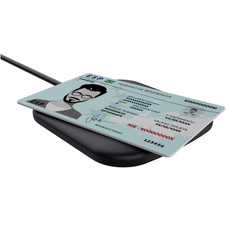 Lector De Tarjetas Externo Dni Contactless Trust Ceto Compatible Con Dnie 3.0 Usb 2.0 Negro 24736