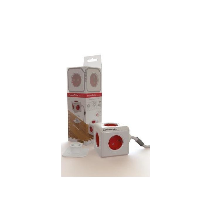 Powercube Original 5 Tomas Corriente  3metros Cable + Soporte. Regleta