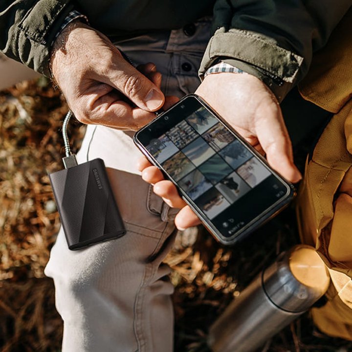 Disco M.2 Externo T9 Shield Pcie Nvme Usb 3.2 Samsung Mu-pg1t0b eu 1tb Black