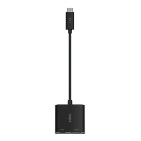 Adaptador Belkin Avc002btbk Usb-c A Hdmi + Carga 60w Color Negro