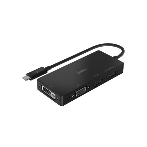 Adaptador Usb-c Belkin Avc003btbk A 1xhdmi 1xvga 1xdisplayport 1xdvi 4k 2k A 60 Hz