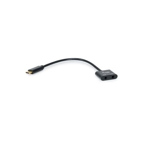 Adaptador Usb-c Equip A Audio Dac 2 Jack 3.5mm Hembra Para Auricular Y Microfono