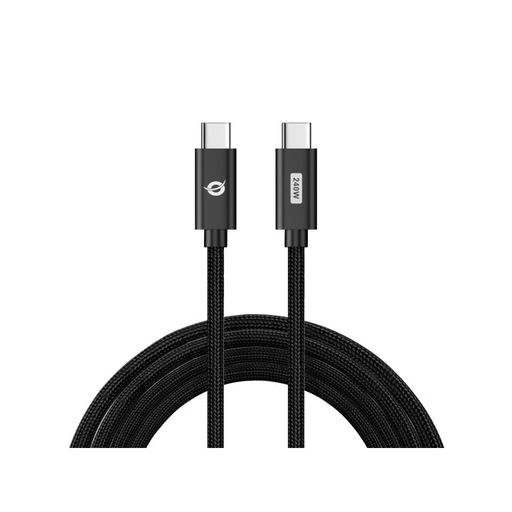 Cable Usb-c Macho A Usb-c Macho 2m Conceptronic Pd 3.1 240w 48v 5a  480mbps E-mark