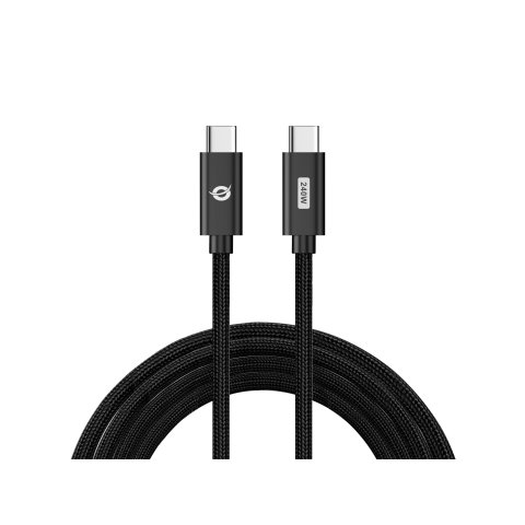 Cable Usb-c Macho A Usb-c Macho 2m Conceptronic Pd 3.1 240w 48v 5a  480mbps E-mark
