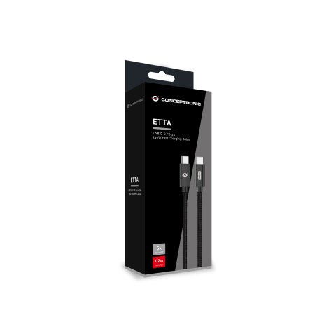 Cable Usb-c Macho A Usb-c Macho 2m Conceptronic Pd 3.1 240w 48v 5a  480mbps E-mark