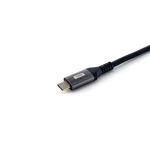 Cable Usb-c Macho - Usb-c Macho Acodado 90º 2 Metro Equip 5a 100w 480mbps