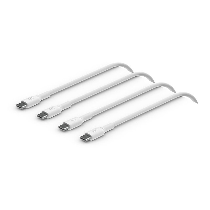 Cable Belkin Cab003bt1mwh2pk Usb-c A Usb-c Boost Charge 1m Color Blanco Pack 2 Unidades