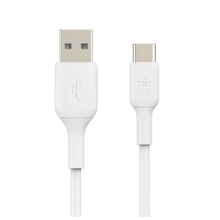 Cable Belkin Cab001bt1mwh2pk Usb-c A Usb-a Boos Charge™ 1m Color Blanco Pack 2 Unidades