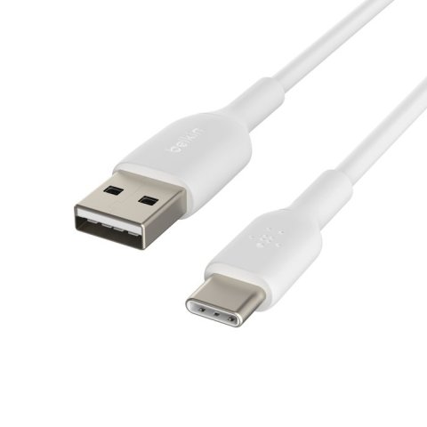 Cable Belkin Cab001bt1mwh2pk Usb-c A Usb-a Boos Charge™ 1m Color Blanco Pack 2 Unidades